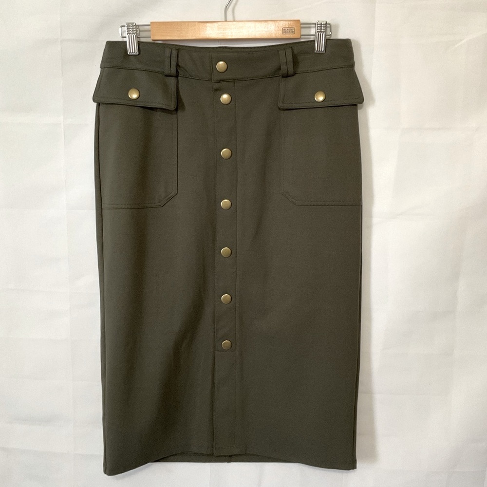 Cato faux button front pencil skirt Size Medium